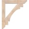 Ekena Millwork Merced Slat Smooth Bracket w/ Offset Brace, Douglas Fir, 7 1/2"W x 42"D x 48"H BKT0806X42X48MRC06SDF - alternate 4
